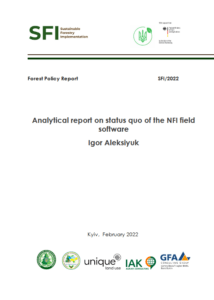 Igor Aleksiyuk, Analytical report on status quo of the NFI field software, Kyiv, 2022