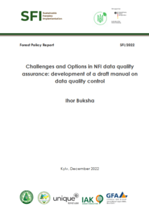 Ihor Buksha, Challenges and Options in NFI data quality assurance: development of a draft manual on data quality control, Kyiv, 2022