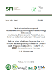 Dirk-Rodger Eisenhauer, Waldzustandserfassung und Waldentwicklungsplanung (Forsteinrichtung) in Sachsen, Freiburg, 2022