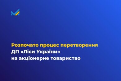Розпочато процес перетворення ДП «Ліси України» на акціонерне товариство 