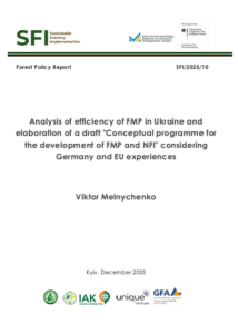 Viktor Melnychenko, Analysis of efficiency of FMP in Ukraine and elaboration of a draft “Conceptual programme for the development of FMP and NFI” considering Germany and EU experiences, Kyiv, 2025